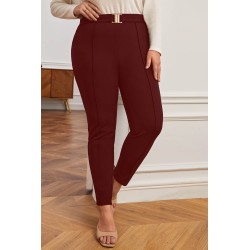 Pantaloni dama marimi mari cu catarama PTS003