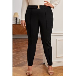 Pantaloni dama marimi mari cu catarama PTS003