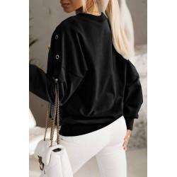 Bluza dama bumbac cu capse 1590