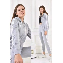 Trening dama bumbac cu 3 dungi 3047-22