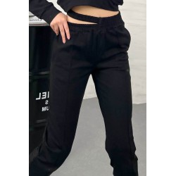 Pantalon dama bumbac cu decupaj 6225