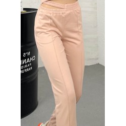 Pantalon dama bumbac cu decupaj 6225