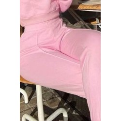 Pantalon dama bumbac cu decupaj 6225