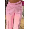 Pantalon dama bumbac cu decupaj 6225