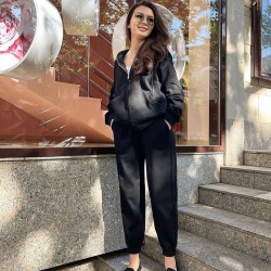 Trening dama bumbac cu fermoar 3878