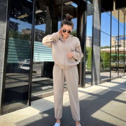 Trening dama bumbac cu fermoar 3878