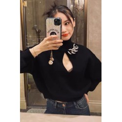 Pulover dama moale cu lant 911