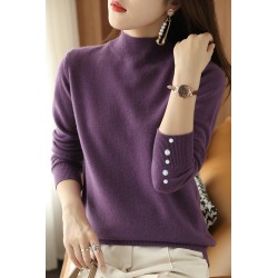 Pulover dama moale cu perle si strasuri 308