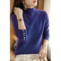 Pulover dama moale cu perle si strasuri 308