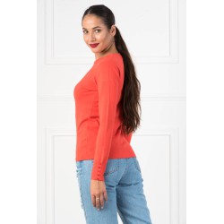 Pulover dama moale cu nasturi 516