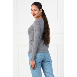 Pulover dama moale cu nasturi 516