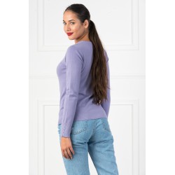 Pulover dama moale cu nasturi 516