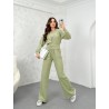 Compleu dama cu pantalon evazat  3 piese 3690