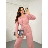 Compleu dama cu pantalon evazat  3 piese 3690