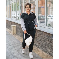 Trening dama marimi mari vatuit cu jacheta 8034