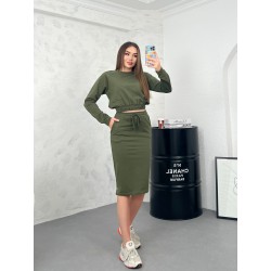 Compleu dama 2 piese cu fusta 3836