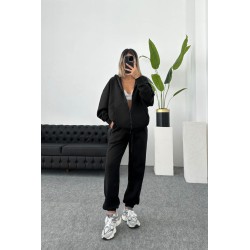 Trening dama bumbac cu fermoar 3878