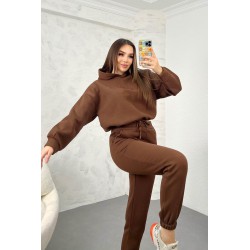 Trening dama bumbac vatuit cu gluga 3900