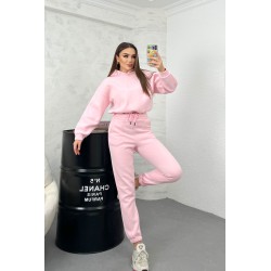 Trening dama bumbac vatuit cu gluga 3900