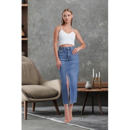 Fusta dama denim despicata 127