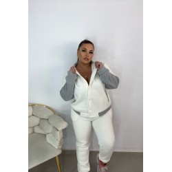 Trening dama marimi mari vatuit cu jacheta 8034