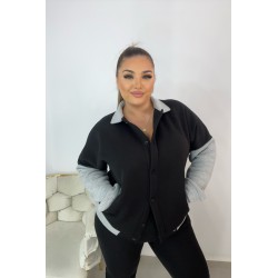Trening dama marimi mari vatuit cu jacheta 8034