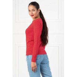 Pulover dama moale cu nasturi 516