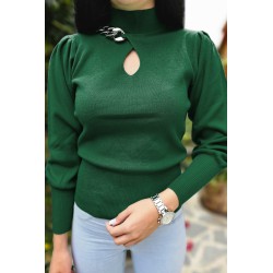 Pulover dama moale cu lant 911