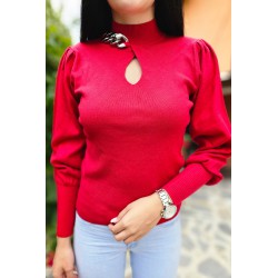 Pulover dama moale cu lant 911