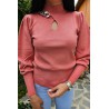 Pulover dama moale cu lant 911