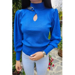 Pulover dama moale cu lant 911