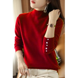 Pulover dama moale cu perle si strasuri 308