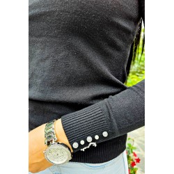 Pulover dama moale cu perle si strasuri 326