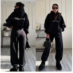 Trening dama bumbac vatuit Don’t care 3933