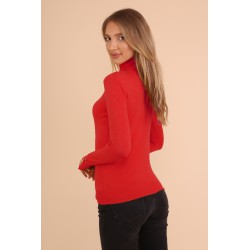 Pulover dama moale cu nasturi metalici 302