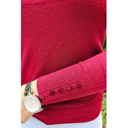 Pulover dama moale cu nasturi 516