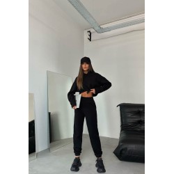 Trening dama bumbac vatuit cu gluga 3900