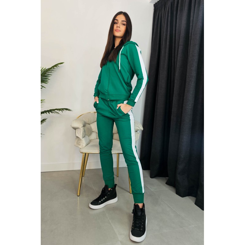 Trening dama bumbac cu dunga laterala 3880