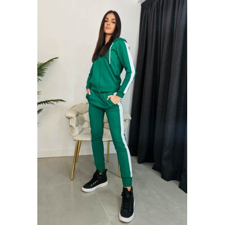 Trening dama bumbac cu dunga laterala 3880