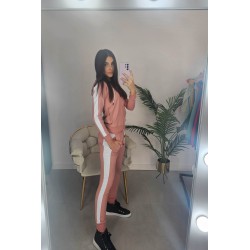 Trening dama bumbac cu dunga laterala 3880