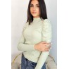 Bluza dama bumbac tetra cu perle 8503