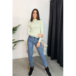 Bluza dama bumbac tetra cu perle 8503