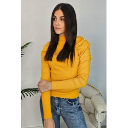 Bluza dama bumbac tetra cu perle 8503