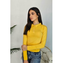 Bluza dama bumbac cu nasturi si guler 1004