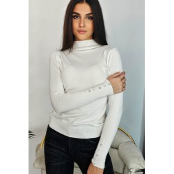 Pulover dama moale cu perle si strasuri 308