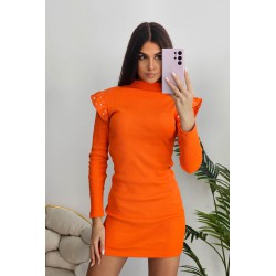 Rochie dama bumbac cu perlute 5023-22