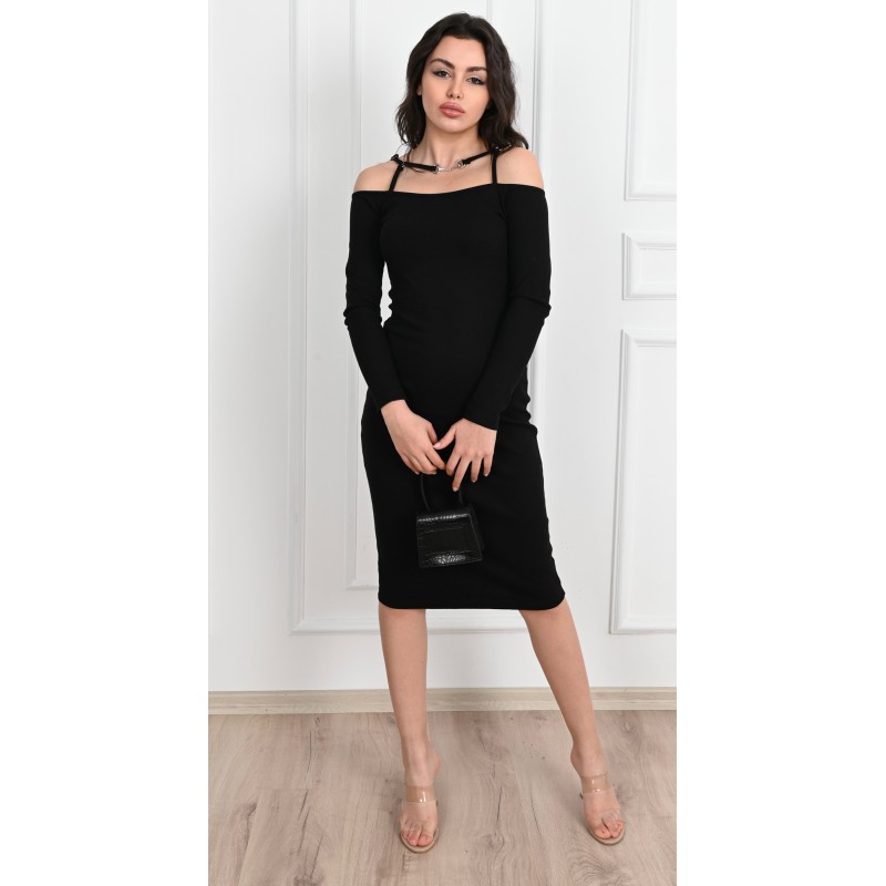 Rochie dama tetra cu lant 5038