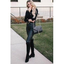 Pulover dama moale cu nasturi metalici 301