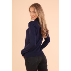 Pulover dama moale cu nasturi metalici 301