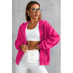 Hanorac dama bumbac vatuit cu gluga uni 1625